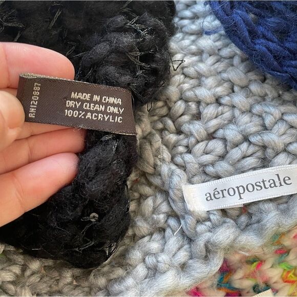 Lot of 10 Knit Infinity Scarfs Aeropostale, American Eagle, Eyeful READ Descript - Picture 11 of 12
